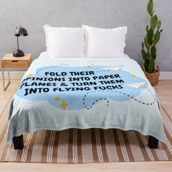 Item preview, Fold their opinions into paper planes and turn them into flying fucks designed and sold by Neadoodles.