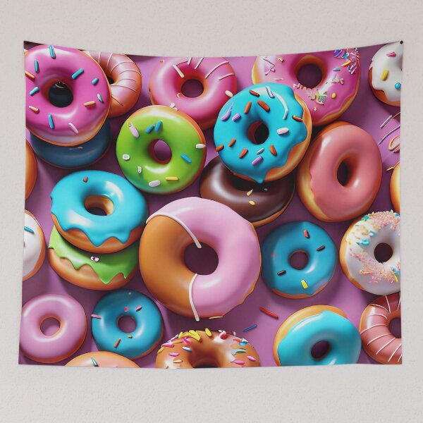 Item preview, Delicious Glazed Donuts Pattern designed and sold by TheArtOfPat.