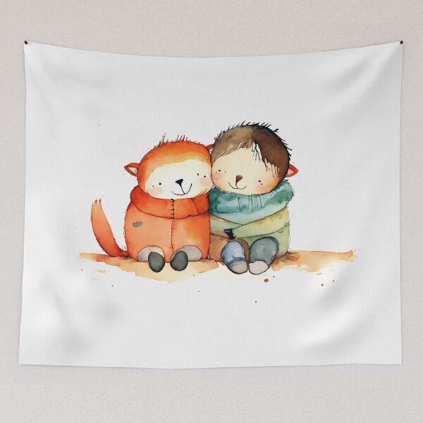 Item preview, watercolor of cute critters designed and sold by soulfulpalette.