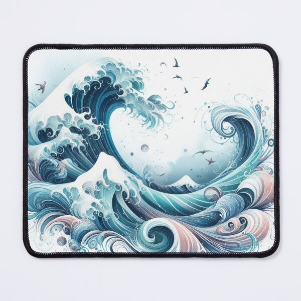 Item preview, Wave Sticker Sticker designed and sold by Elouk.