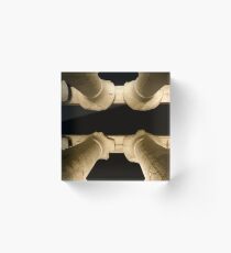 Luxor pillars across Acrylic Block