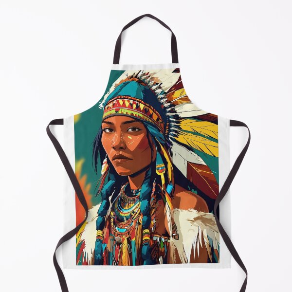 Item preview, American indian native girl  designed and sold by Runes & Embers .
