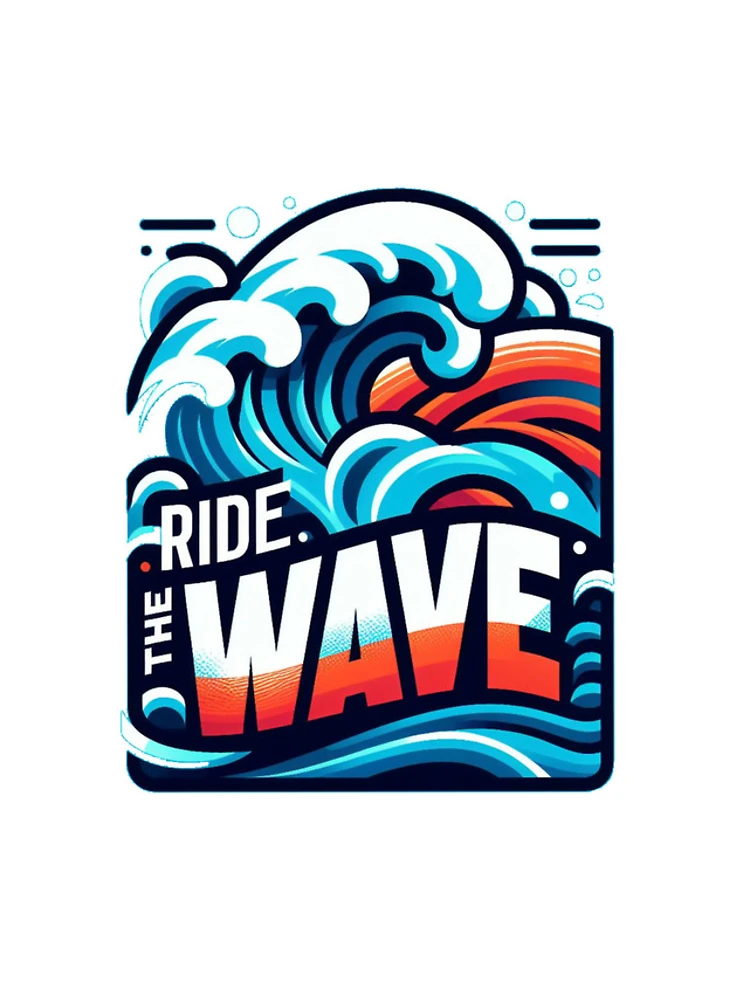 Thumbnail 4 of 4, iPhone Case, Wave Sticker Sticker designed and sold by Elouk.