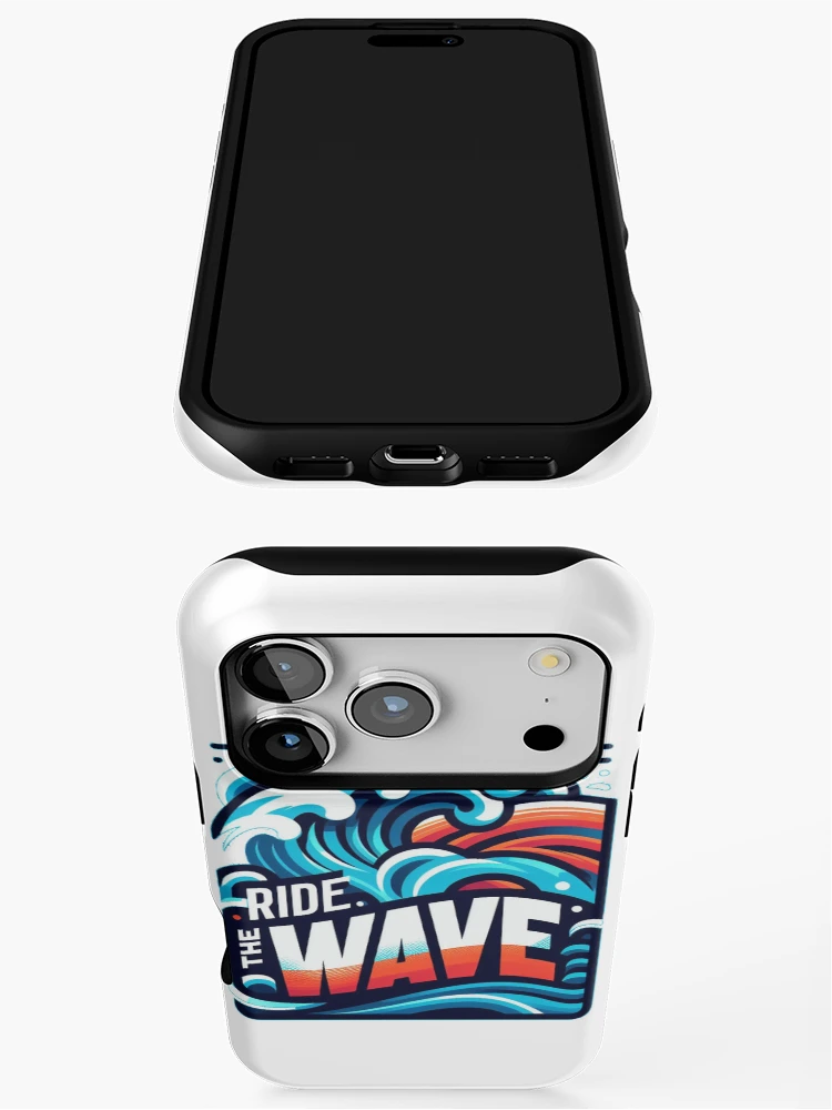 Thumbnail 3 of 4, iPhone Case, Wave Sticker Sticker designed and sold by Elouk.