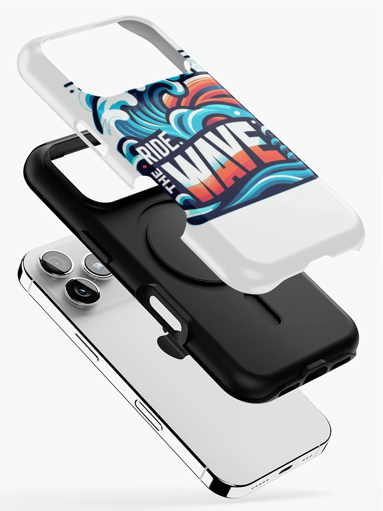 Thumbnail 2 of 4, iPhone Case, Wave Sticker Sticker designed and sold by Elouk.