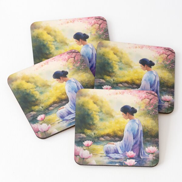 Item preview, Japanese garden meditation  designed and sold by soulfulpalette.
