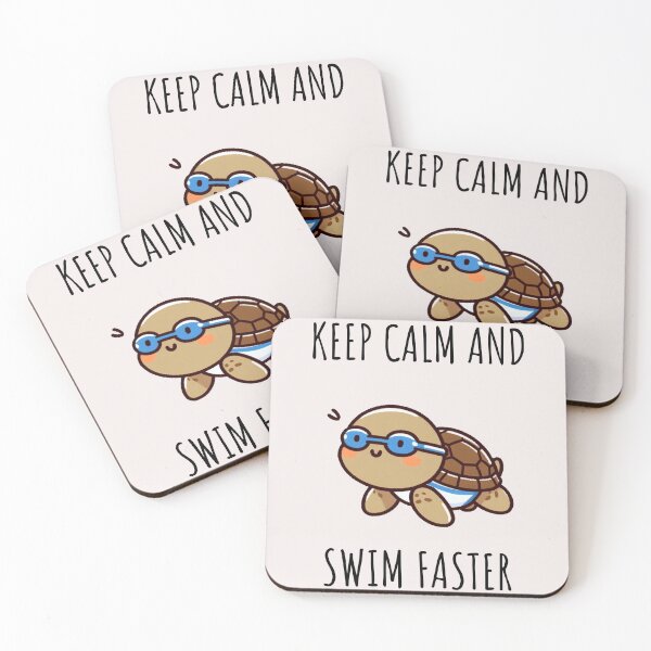 Item preview, Swim Faster Turtle designed and sold by LemuellTrends.