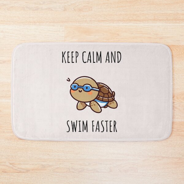 Item preview, Swim Faster Turtle designed and sold by LemuellTrends.