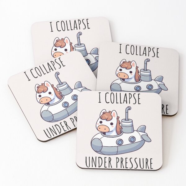 Item preview, I Collapse Under Pressure Horse designed and sold by LemuellTrends.