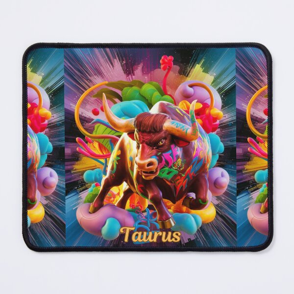 Item preview, Taurus Zodiac. whimsical bull, celestial bull designed and sold by ZodiacWonders.