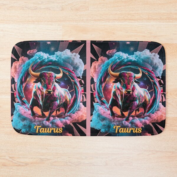 Item preview, Taurus Zodiac. whimsical bull, celestial bull designed and sold by ZodiacWonders.