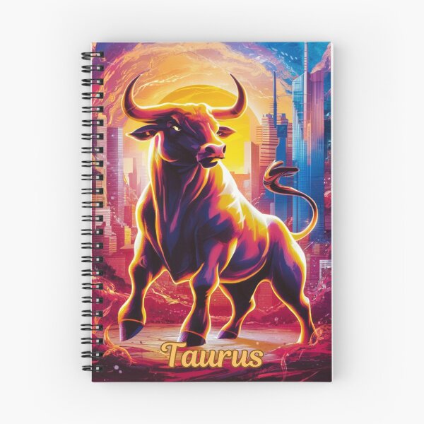 Item preview, Taurus Zodiac. whimsical bull, celestial bull designed and sold by ZodiacWonders.