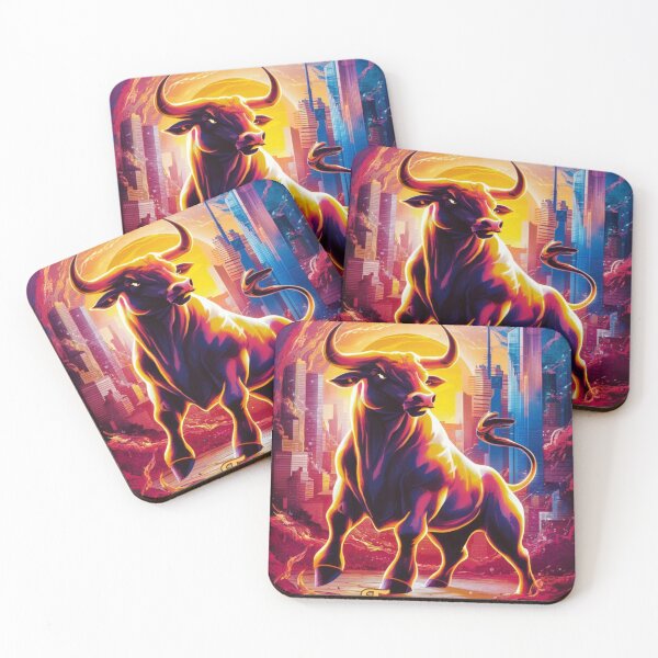 Item preview, Taurus Zodiac. whimsical bull, celestial bull designed and sold by ZodiacWonders.