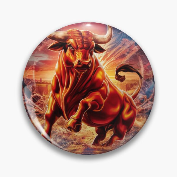 Item preview, Taurus Zodiac. whimsical bull, celestial bull designed and sold by ZodiacWonders.