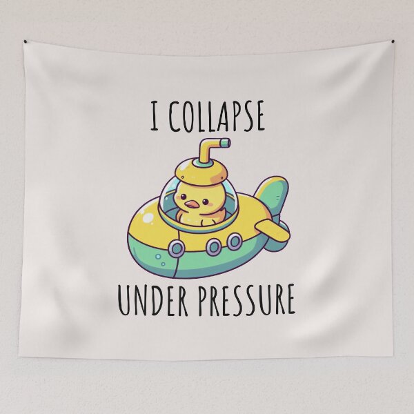 Item preview, Collapse Under Pressure Duck designed and sold by LemuellTrends.