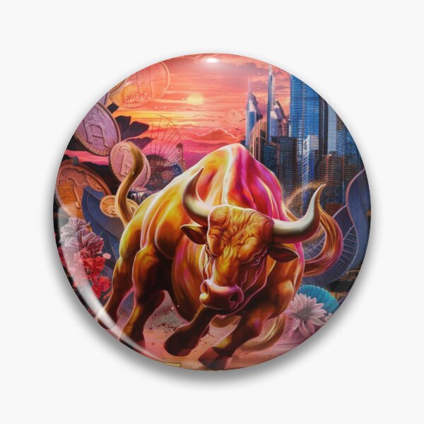 Item preview, Taurus Zodiac. whimsical bull, celestial bull designed and sold by ZodiacWonders.