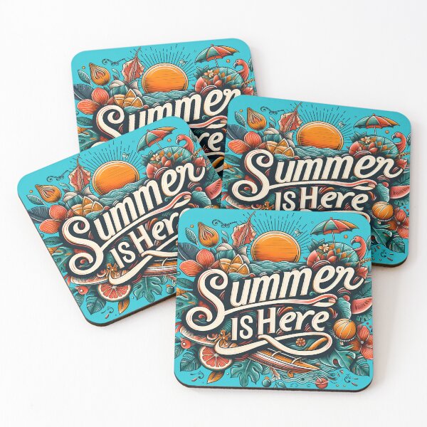 Item preview, Summer is here, typography designed and sold by maxmaj.