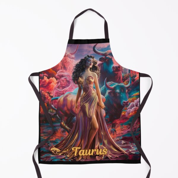 Item preview, Taurus Zodiac. celestial woman, whimsical girl, celestial goddess, celestial girl, sexy girl designed and sold by ZodiacWonders.