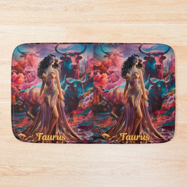 Item preview, Taurus Zodiac. celestial woman, whimsical girl, celestial goddess, celestial girl, sexy girl designed and sold by ZodiacWonders.