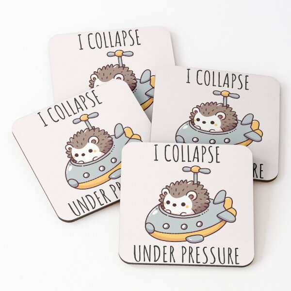 Item preview, I Collapse Under Pressure Hedgehog designed and sold by LemuellTrends.