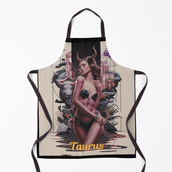Item preview, Taurus Zodiac. celestial woman, whimsical girl, celestial goddess, celestial girl, sexy girl designed and sold by ZodiacWonders.
