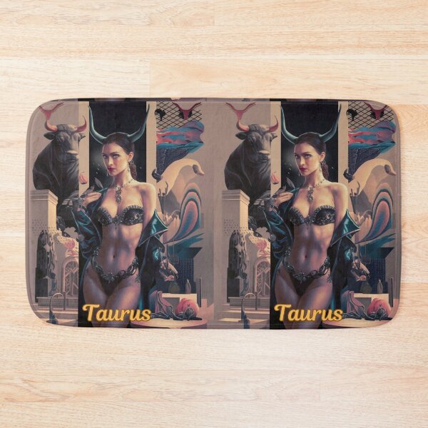 Item preview, Taurus Zodiac. celestial woman, whimsical girl, celestial goddess, celestial girl, sexy girl designed and sold by ZodiacWonders.