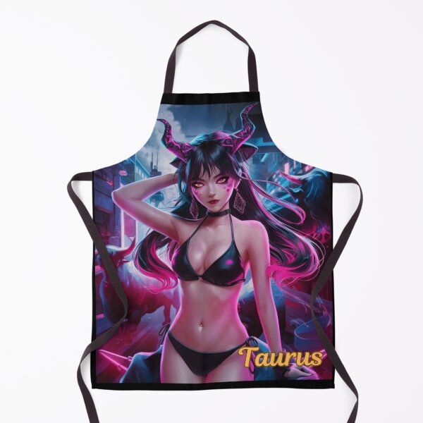 Item preview, Taurus Zodiac. cyberpunk style, celestial woman, whimsical girl, celestial goddess, celestial girl, sexy girl designed and sold by ZodiacWonders.
