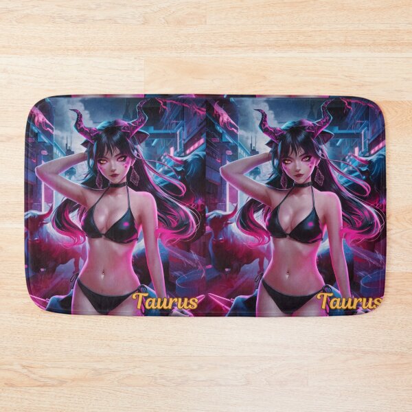 Item preview, Taurus Zodiac. cyberpunk style, celestial woman, whimsical girl, celestial goddess, celestial girl, sexy girl designed and sold by ZodiacWonders.