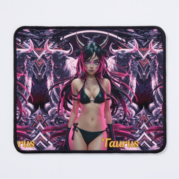 Item preview, Taurus Zodiac. cyberpunk style, celestial woman, whimsical girl, celestial goddess, celestial girl, sexy girl designed and sold by ZodiacWonders.