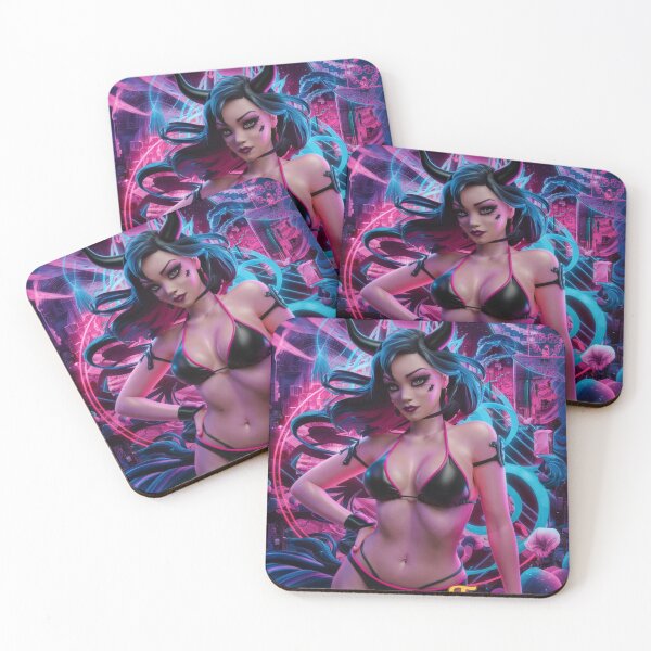 Item preview, Taurus Zodiac. cyberpunk style, celestial woman, whimsical girl, celestial goddess, celestial girl, sexy girl designed and sold by ZodiacWonders.