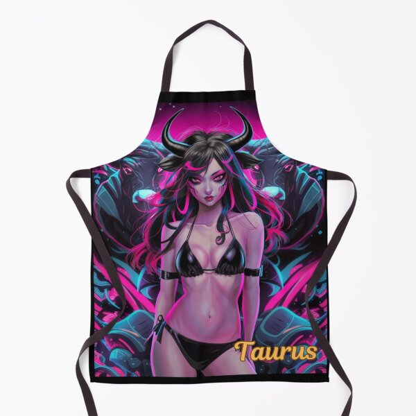 Item preview, Taurus Zodiac. cyberpunk style, celestial woman, whimsical girl, celestial goddess, celestial girl, sexy girl designed and sold by ZodiacWonders.