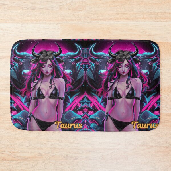 Item preview, Taurus Zodiac. cyberpunk style, celestial woman, whimsical girl, celestial goddess, celestial girl, sexy girl designed and sold by ZodiacWonders.