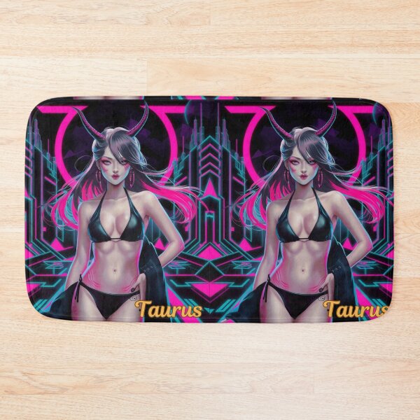 Item preview, Taurus Zodiac. cyberpunk style, celestial woman, whimsical girl, celestial goddess, celestial girl, sexy girl designed and sold by ZodiacWonders.