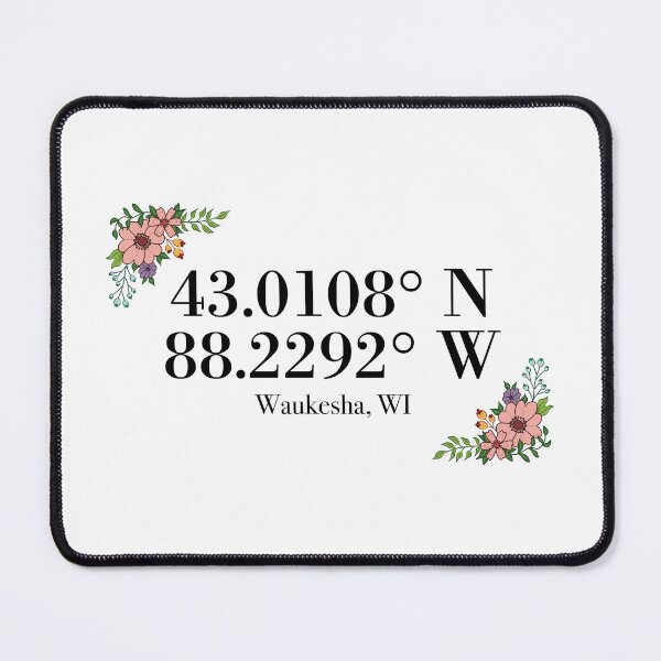 Item preview, Waukesha, WI Coordinates designed and sold by mynameisliana.