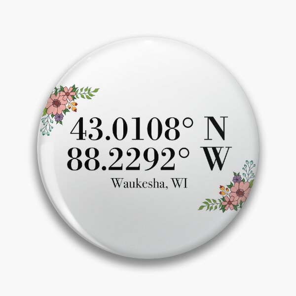 Item preview, Waukesha, WI Coordinates designed and sold by mynameisliana.