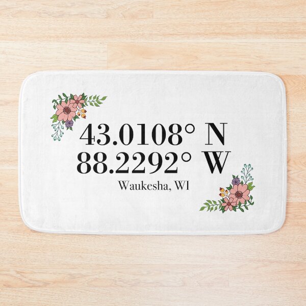 Item preview, Waukesha, WI Coordinates designed and sold by mynameisliana.