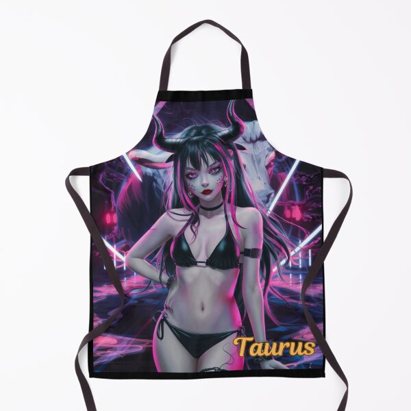 Item preview, Taurus Zodiac. cyberpunk style, celestial woman, whimsical girl, celestial goddess, celestial girl, sexy girl designed and sold by ZodiacWonders.