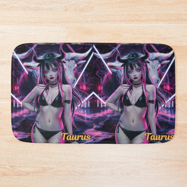 Item preview, Taurus Zodiac. cyberpunk style, celestial woman, whimsical girl, celestial goddess, celestial girl, sexy girl designed and sold by ZodiacWonders.