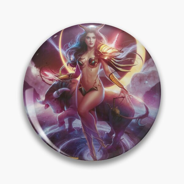 Item preview, Taurus Zodiac. celestial woman, whimsical girl, celestial goddess, celestial girl, sexy girl designed and sold by ZodiacWonders.