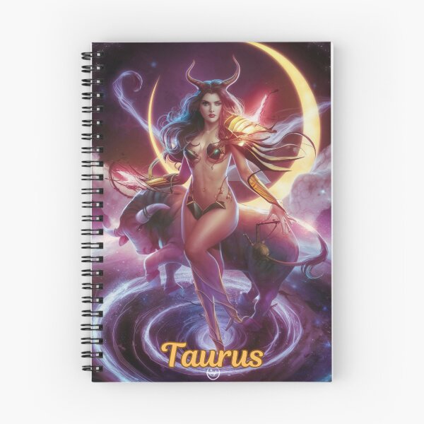 Item preview, Taurus Zodiac. celestial woman, whimsical girl, celestial goddess, celestial girl, sexy girl designed and sold by ZodiacWonders.