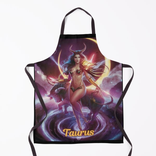 Item preview, Taurus Zodiac. celestial woman, whimsical girl, celestial goddess, celestial girl, sexy girl designed and sold by ZodiacWonders.