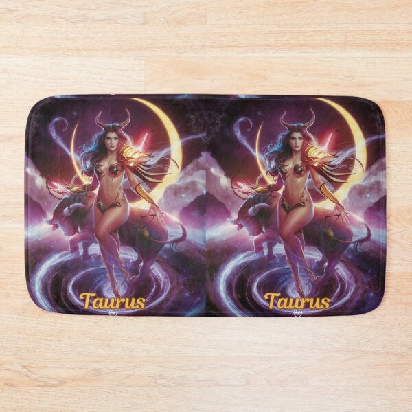 Item preview, Taurus Zodiac. celestial woman, whimsical girl, celestial goddess, celestial girl, sexy girl designed and sold by ZodiacWonders.