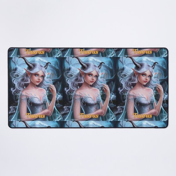 Item preview, Taurus Zodiac. celestial woman, whimsical girl, celestial goddess, celestial girl, sexy girl designed and sold by ZodiacWonders.