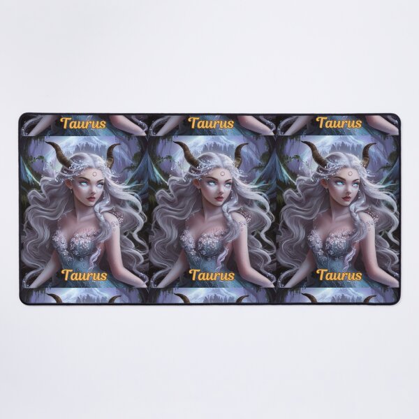 Item preview, Taurus Zodiac. celestial woman, whimsical girl, celestial goddess, celestial girl, sexy girl designed and sold by ZodiacWonders.