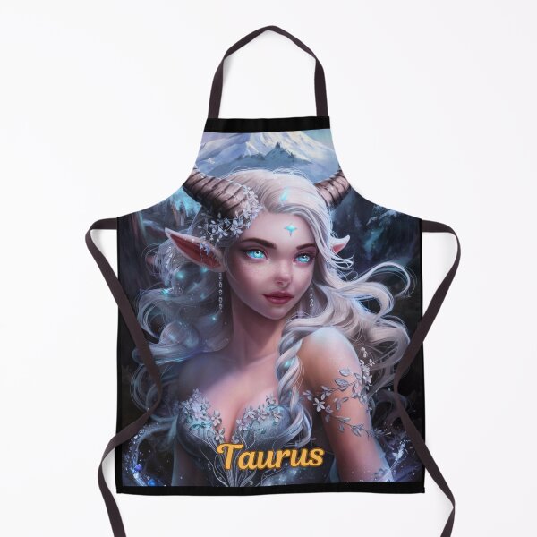 Item preview, Taurus Zodiac. celestial woman, whimsical girl, celestial goddess, celestial girl, sexy girl designed and sold by ZodiacWonders.