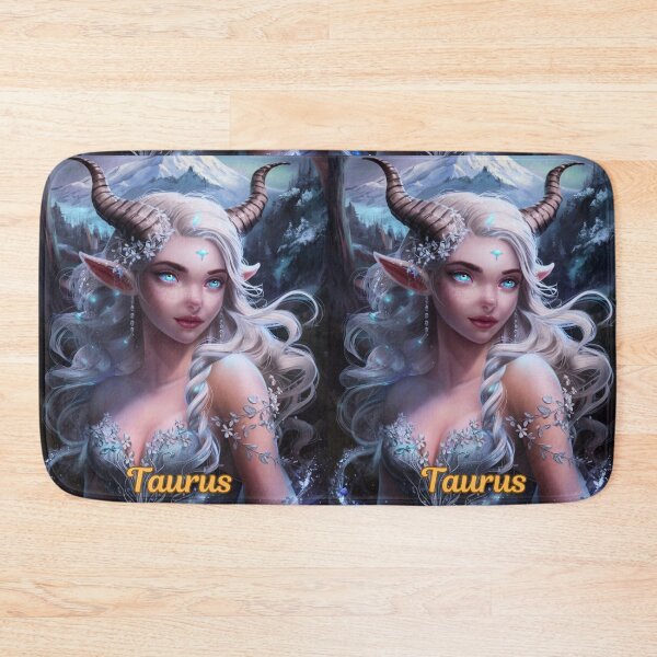 Item preview, Taurus Zodiac. celestial woman, whimsical girl, celestial goddess, celestial girl, sexy girl designed and sold by ZodiacWonders.