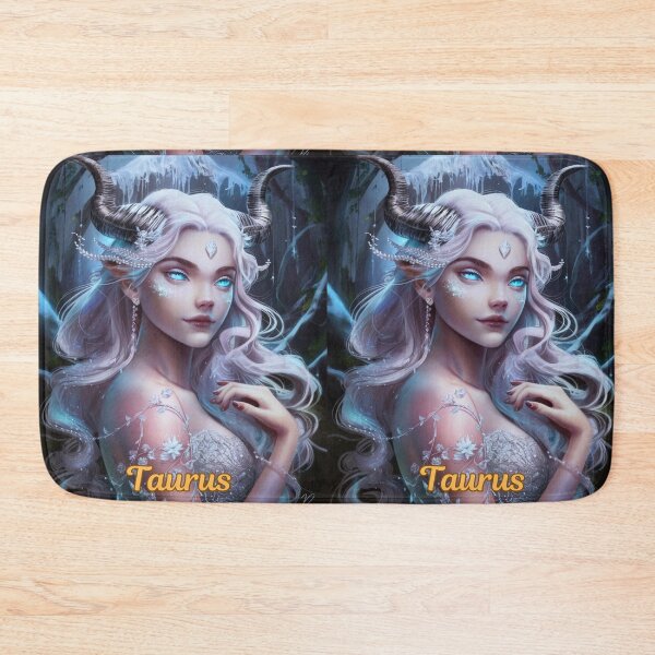 Item preview, Taurus Zodiac. celestial woman, whimsical girl, celestial goddess, celestial girl, sexy girl designed and sold by ZodiacWonders.