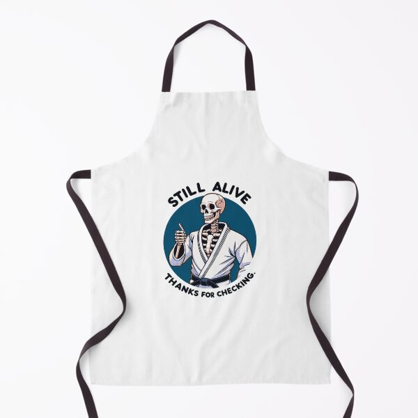Item preview, Still Alive Thanks for Checking – BJJ Skeleton designed and sold by AcaiOutlet.