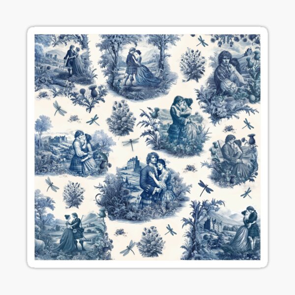 Aperçu de l'œuvre Outlander Toile de Jouy créée et vendue par EstrellaDLT.