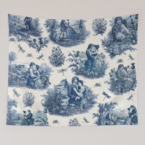 Item preview, Outlander Toile de Jouy designed and sold by EstrellaDLT.